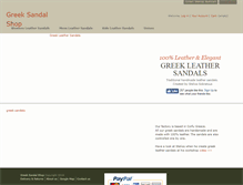 Tablet Screenshot of greeksandalshop.com